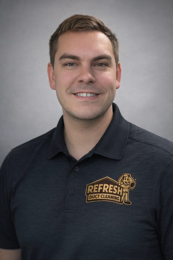 Aaron Goins, co-owner and founder of Refresh Duct Cleaning