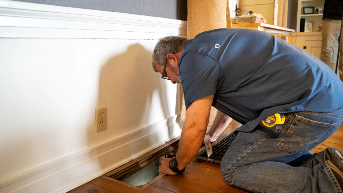 Aeroseal Floor Register Supply Inspection 2 1